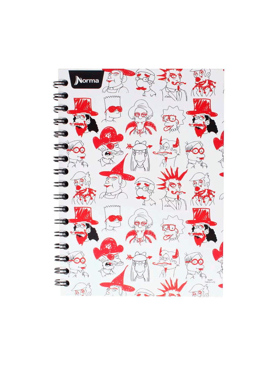 Agenda Pasta Dura The Simpson 7 Materias 2