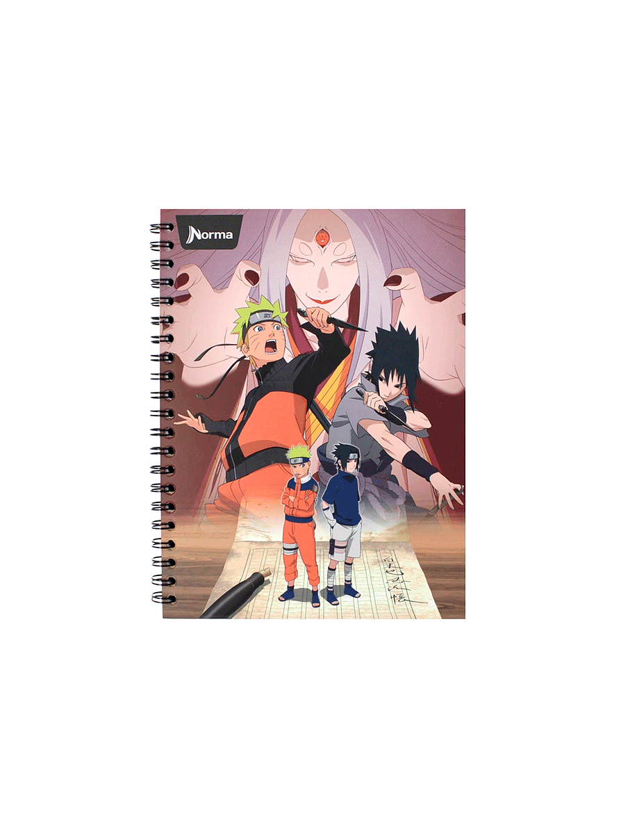 Cuaderno Catedrático Pasta Dura Naruto 80 Hojas 3
