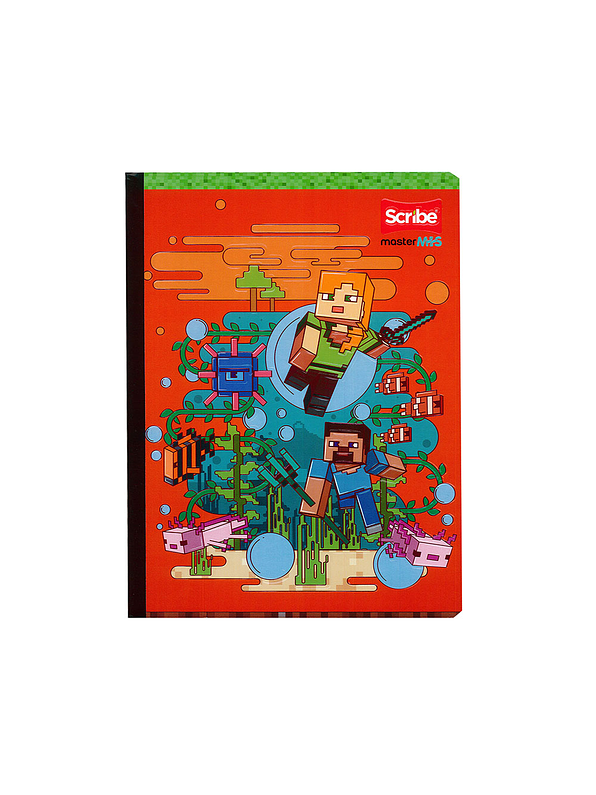 Cuaderno Cosido Minecraft 50 Hojas Cuadros  1