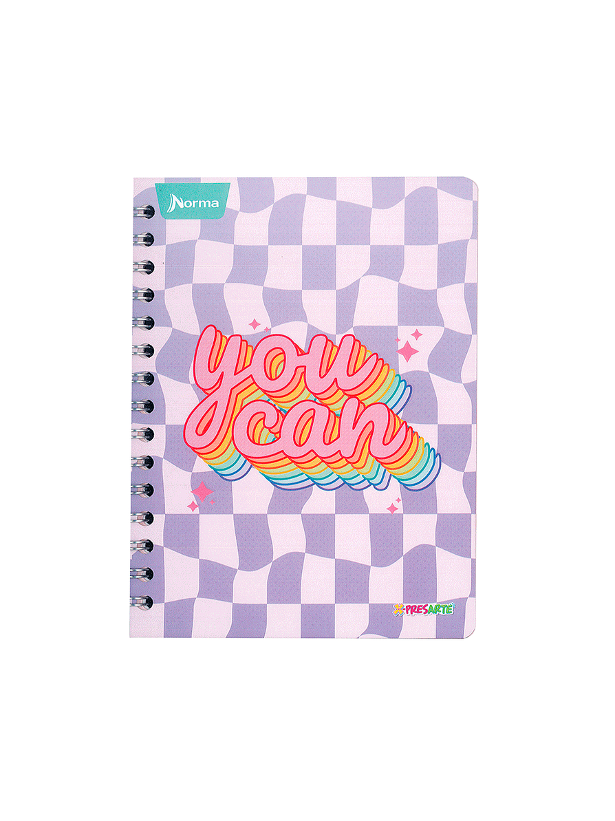 Cuaderno Argollado X-Presarte Femenino 80 Hojas  1