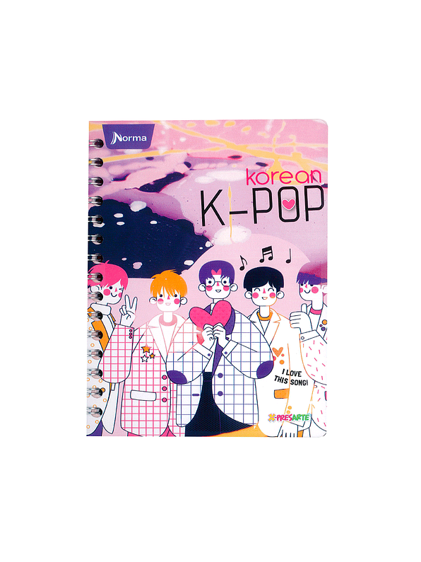 Cuaderno Argollado X-Presarte Femenino 80 Hojas  3