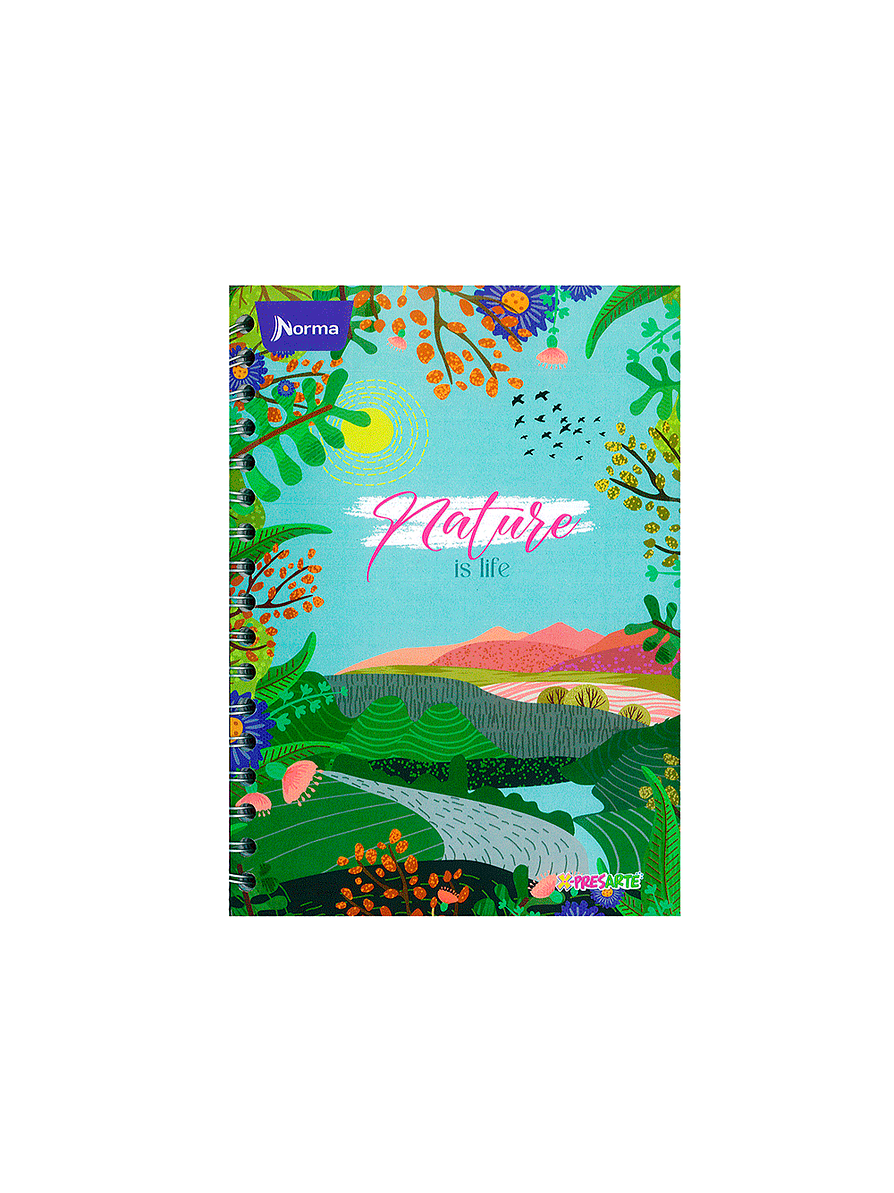 Agenda Pasta Dura X-Presarte Femenino 5 Materias  1