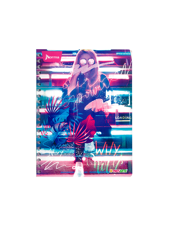 Cuaderno Catedrático X-Presarte Femenino 80 Hojas  2