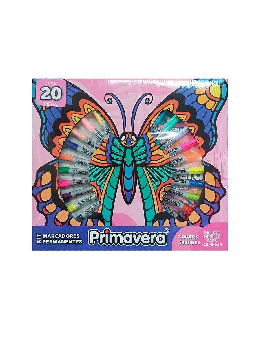 Kit Marcadores Permanentes 20 Marcadores + Cartilla 1