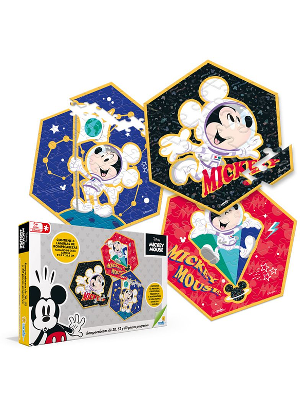 Rompecabezas Progresivo Mickey Mouse  2