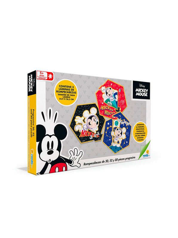 Rompecabezas Progresivo Mickey Mouse  1