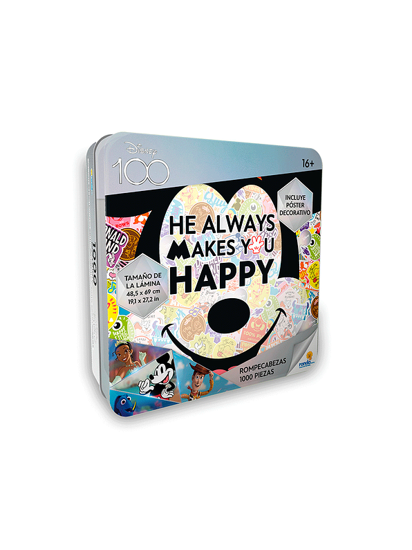 Rompecabezas X 1000 Piezas Lata Disney 100 II 1