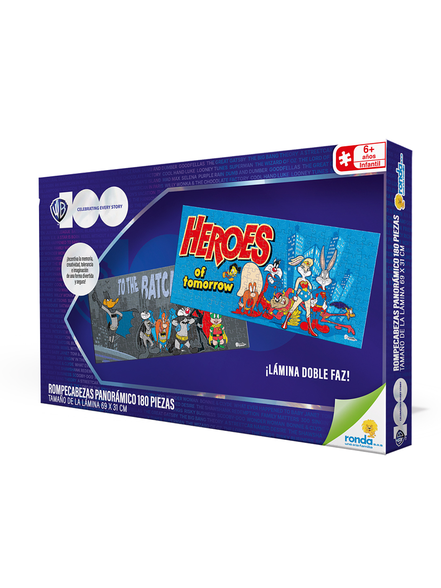 Rompecabezas X 180 Piezas Warner 100 3