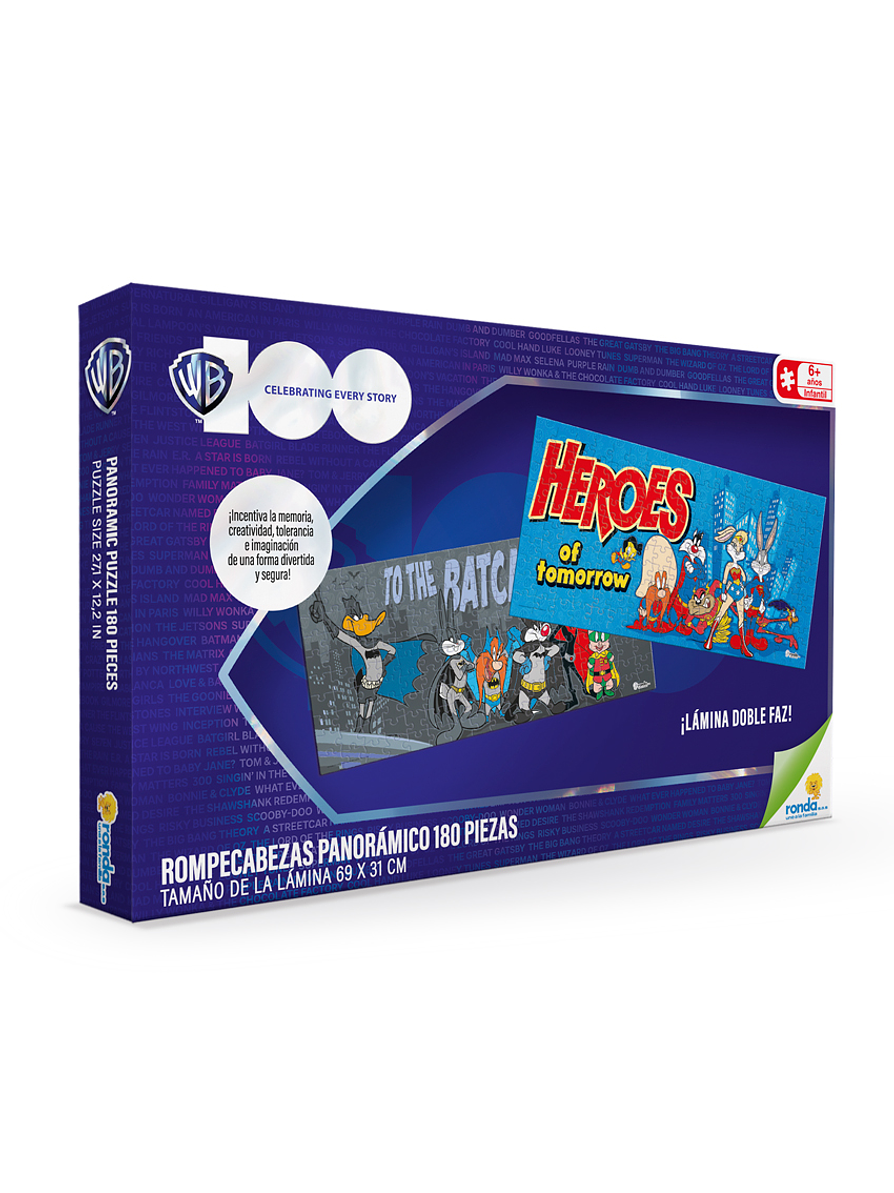 Rompecabezas X 180 Piezas Warner 100 1