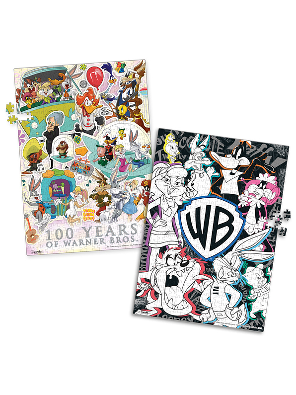 Rompecabezas 2 X 500 Piezas Warner 100 3