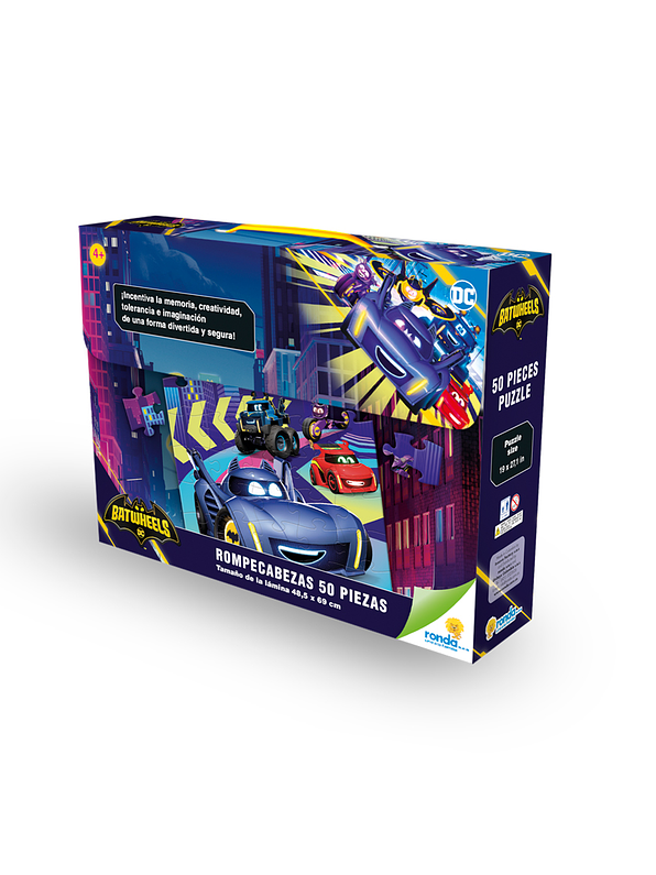 Rompecabezas X 50 Piezas Gigante Batwheels 4