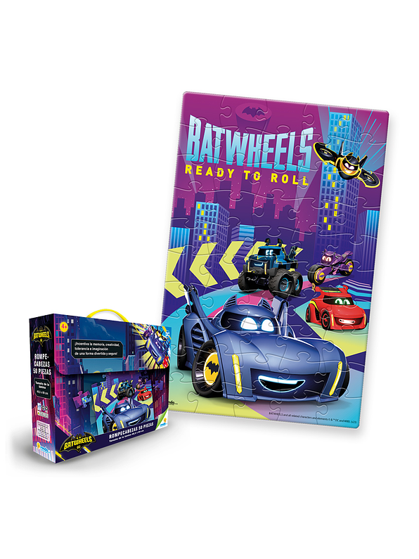 Rompecabezas X 50 Piezas Gigante Batwheels 2