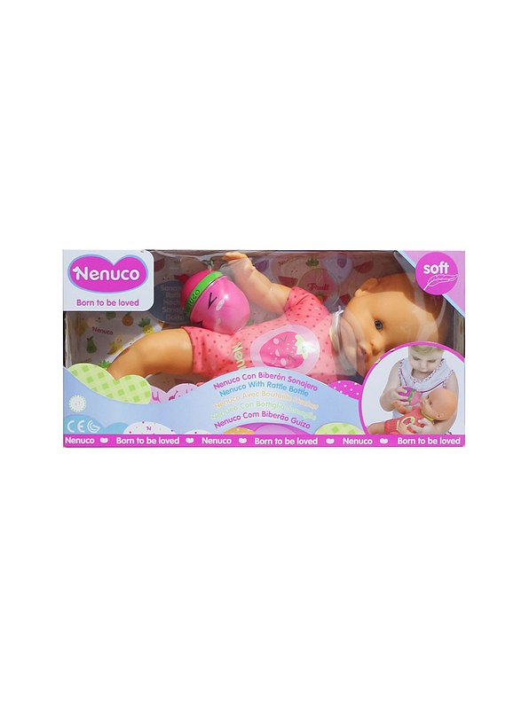 Nenuco Con Biberón Sonajero Rosado  2