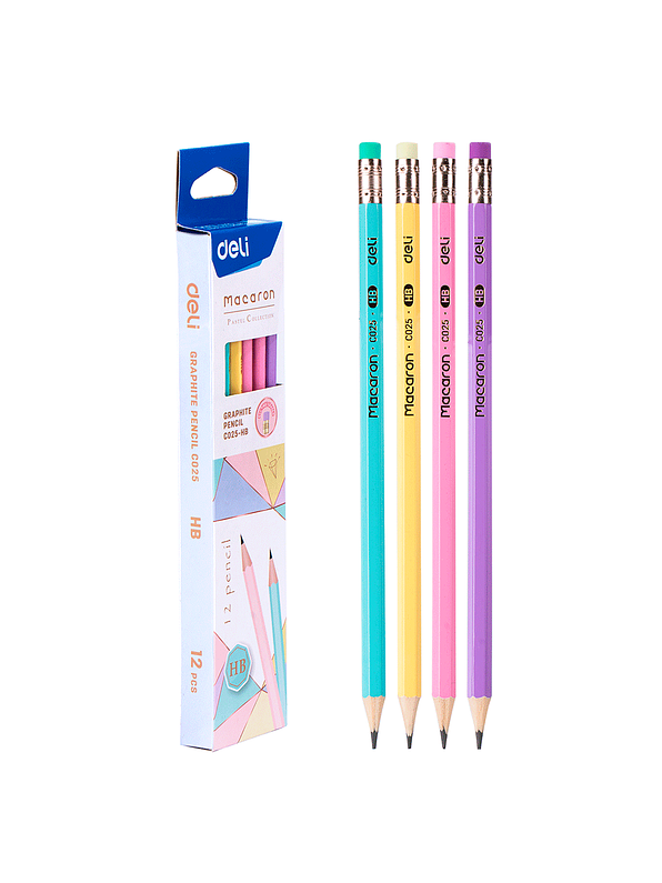 Lápiz Grafito Macaron Pastel HB X 1 Unidad 1