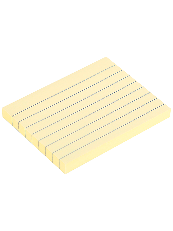 Notas Adhesivas Con Renglones X 100 Hojas Horizontal 2