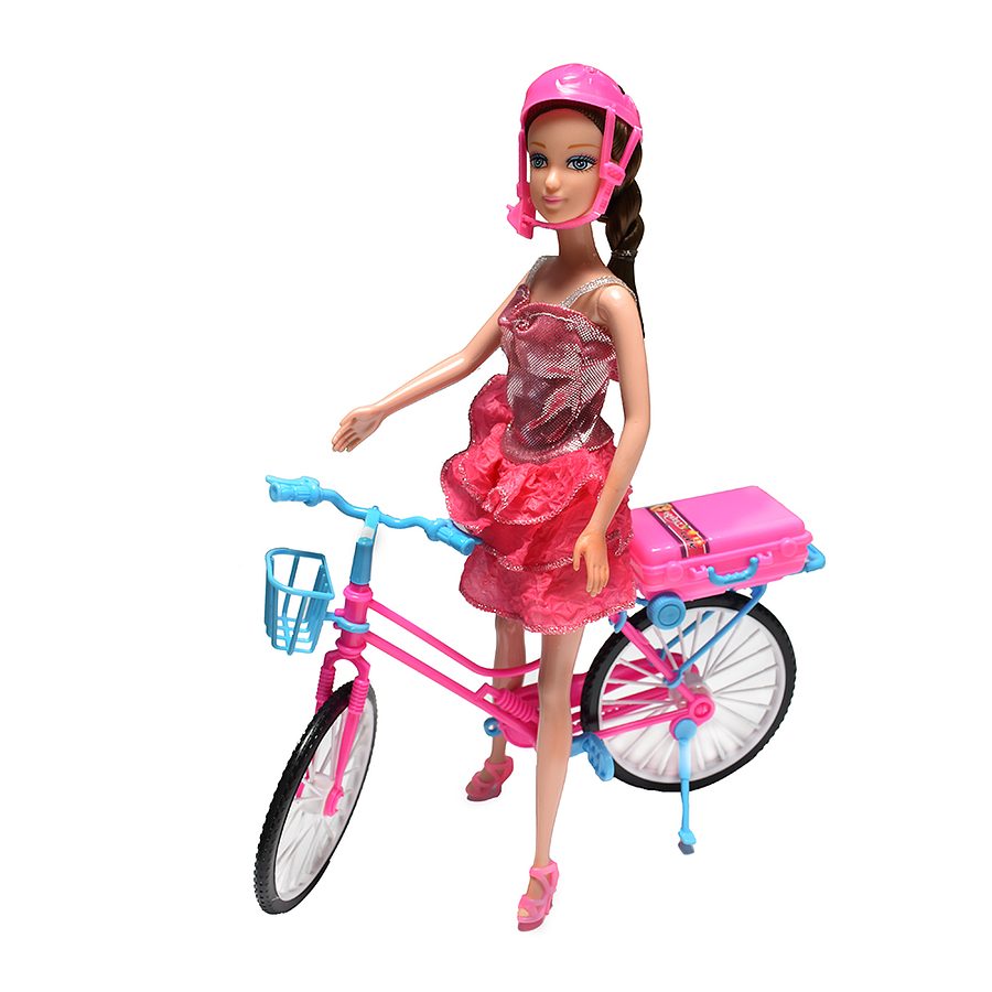 Debbie Muñeca Con Accesorios Y Bicicleta  1