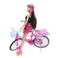 Debbie Muñeca Con Accesorios Y Bicicleta 