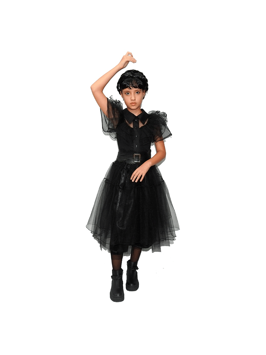 Disfraz De Merlina Fiesta  1