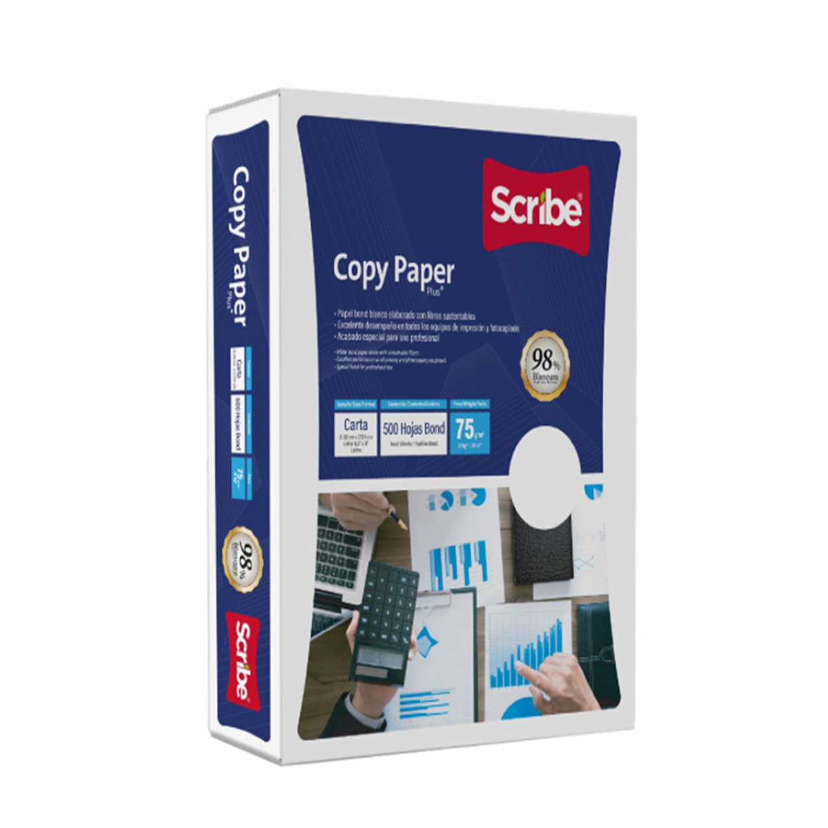 Resma Carta Scribe 500 Hojas Blanca