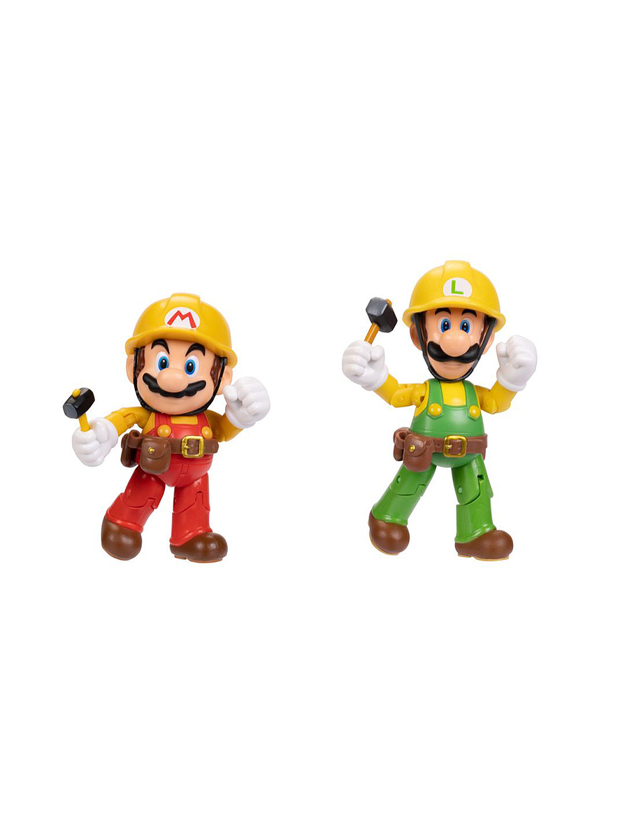 Super Mario Figura X2 Mario y Luigi Constructor  1