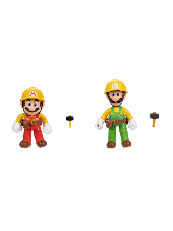 Super Mario Figura X2 Mario y Luigi Constructor  3