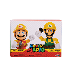Super Mario Figura X2 Mario y Luigi Constructor 