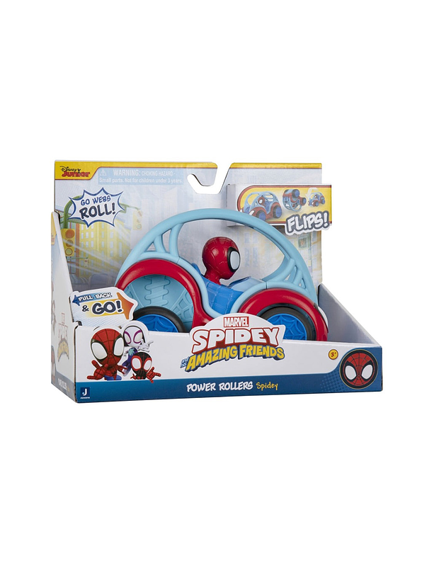 Spidey Vehículo Power Roller Pull Back  6