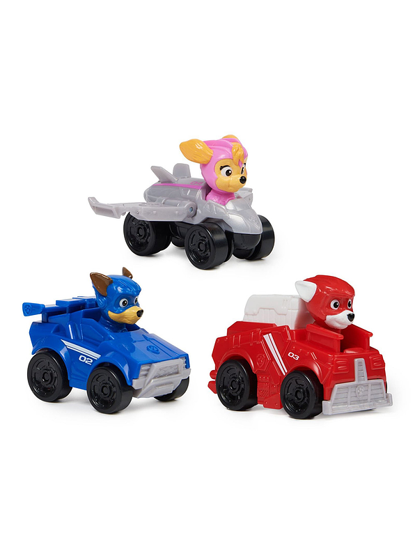 Paw Patrol Mighty Movie Pawket Set Vehículo  1