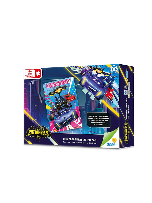 Rompecabezas X 25 Piezas Estándar Batwheels  4