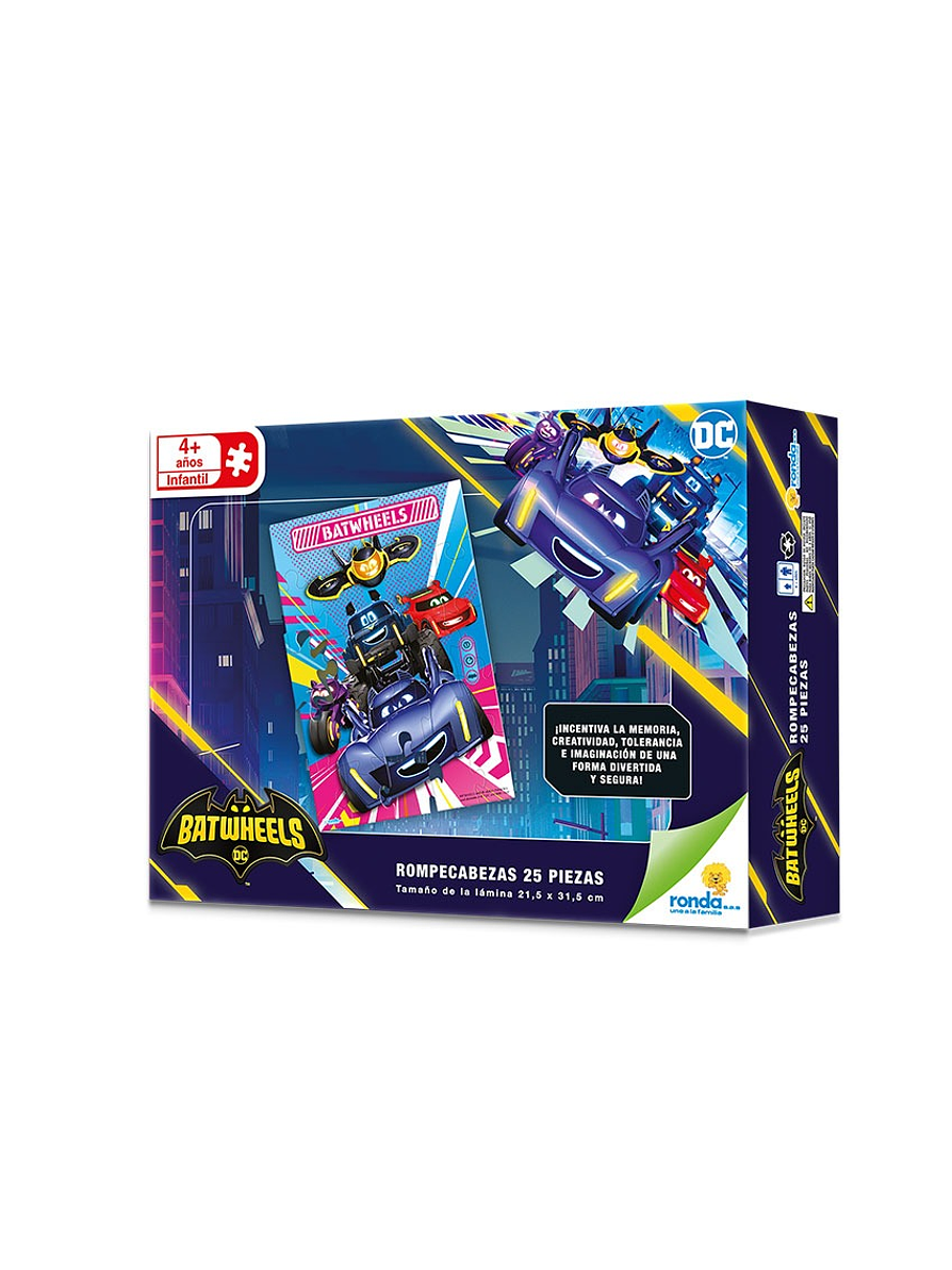 Rompecabezas X 25 Piezas Estándar Batwheels  4