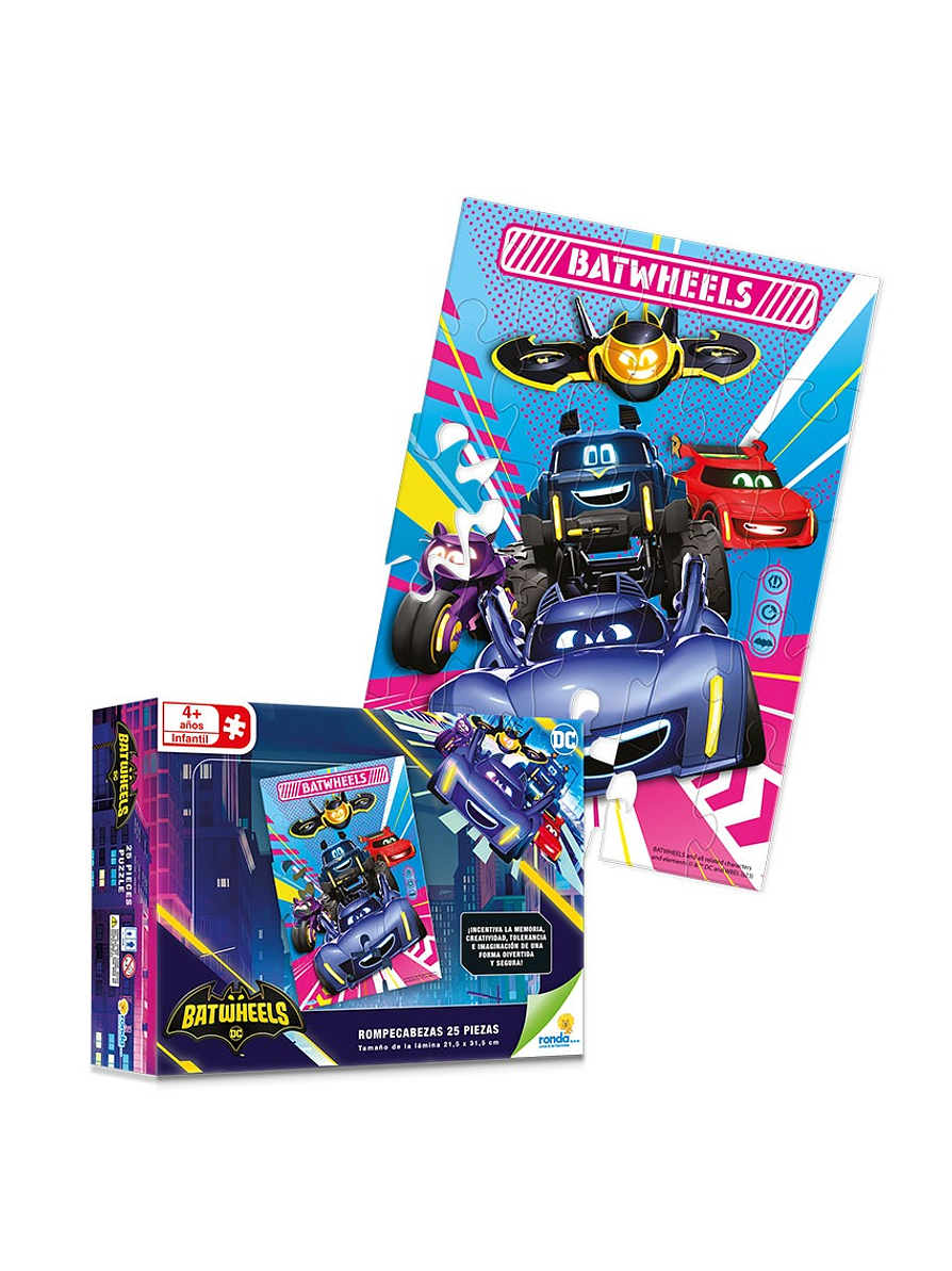 Rompecabezas X 25 Piezas Estándar Batwheels  2