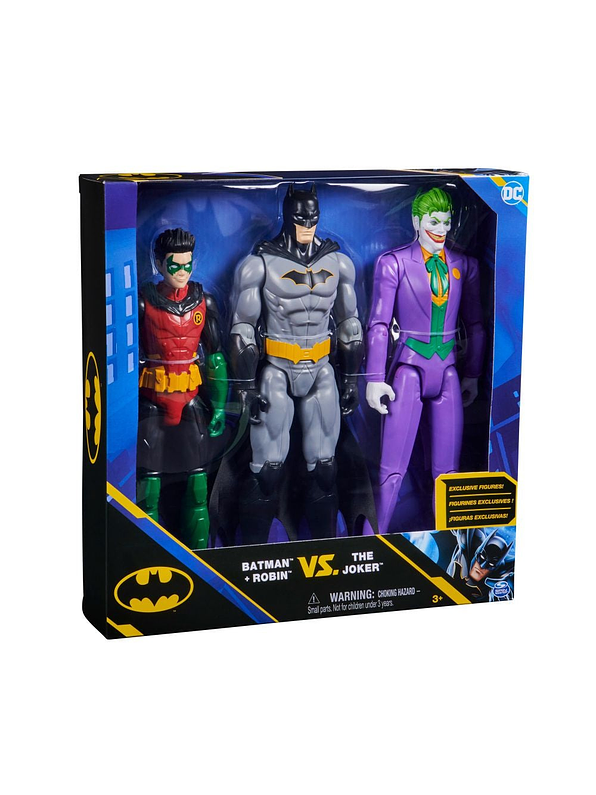 Batman Pack Figura 12 Pulgadas X 3 2