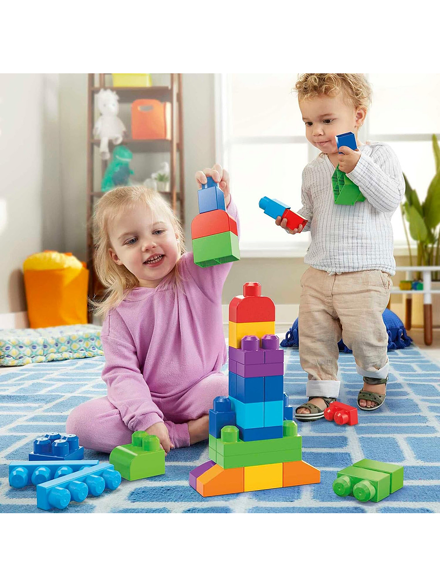 Mega Bloks Bolsa Clásica Azul X 60 Piezas  7