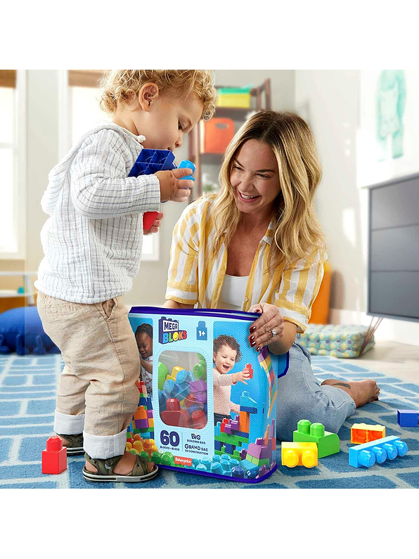 Mega Bloks Bolsa Clásica Azul X 60 Piezas  8