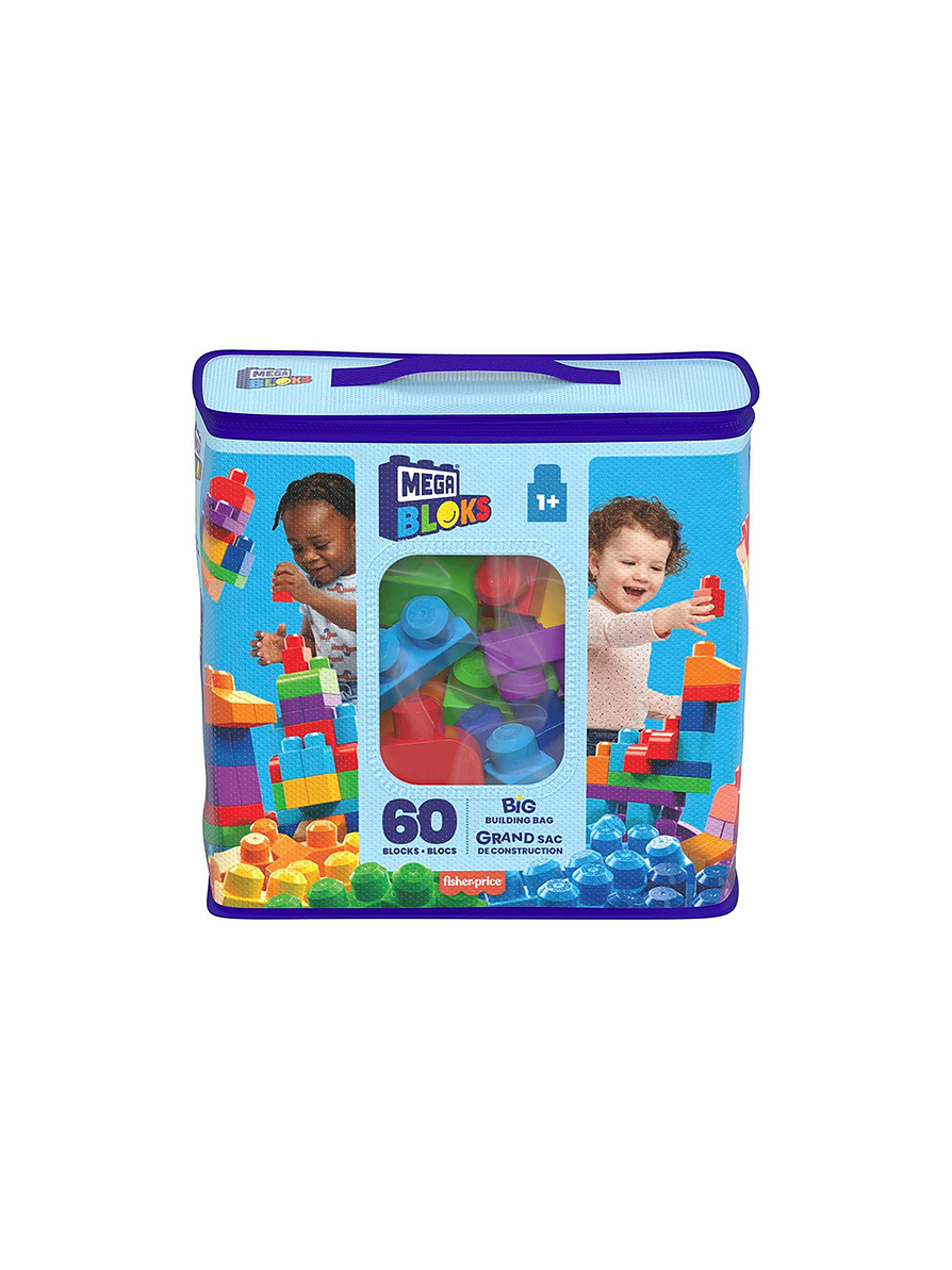 Mega Bloks Bolsa Clásica Azul X 60 Piezas  1