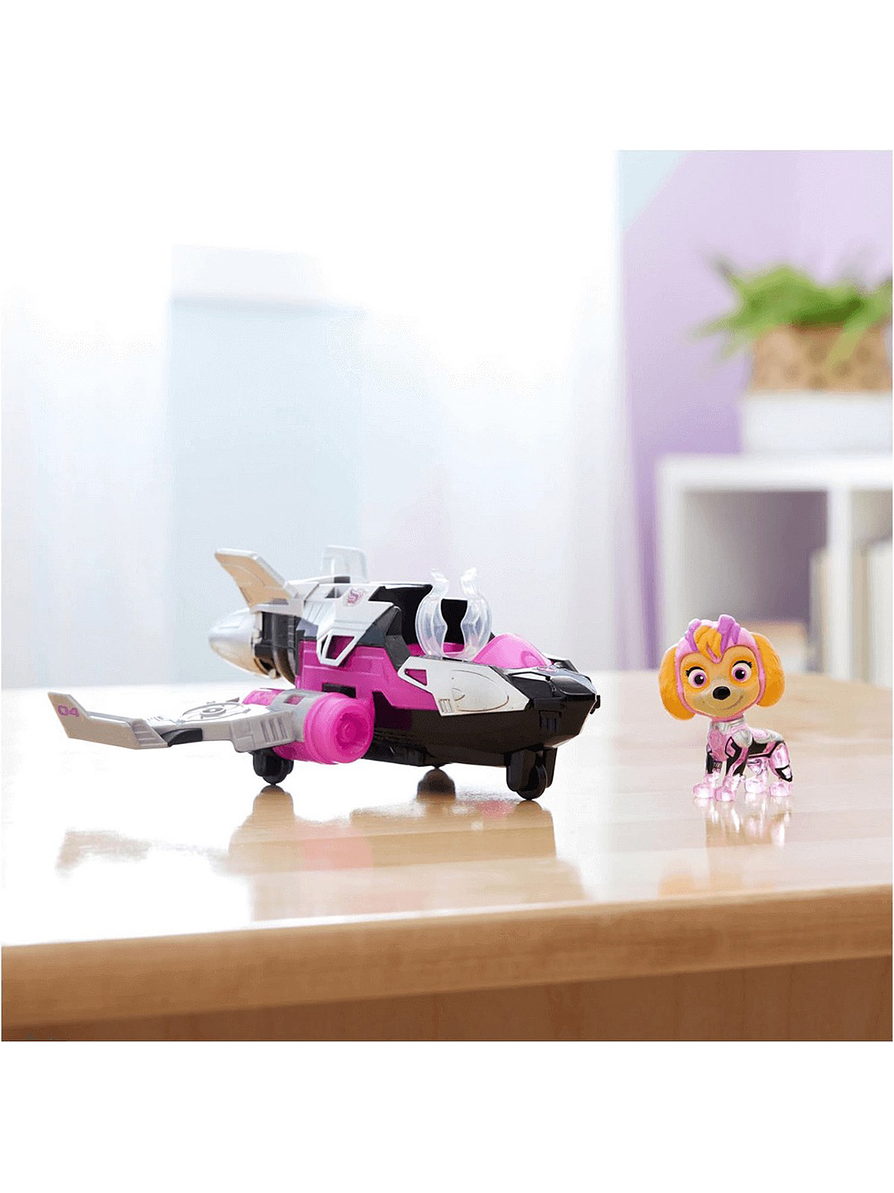 Paw Patrol Mighty Movie Vehículo Con Figura 8