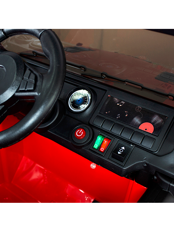 Vehículo Monster Eva Dlx Red Flames 12V 7