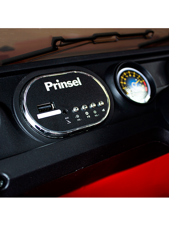 Vehículo Monster Eva Dlx Red Flames 12V 8