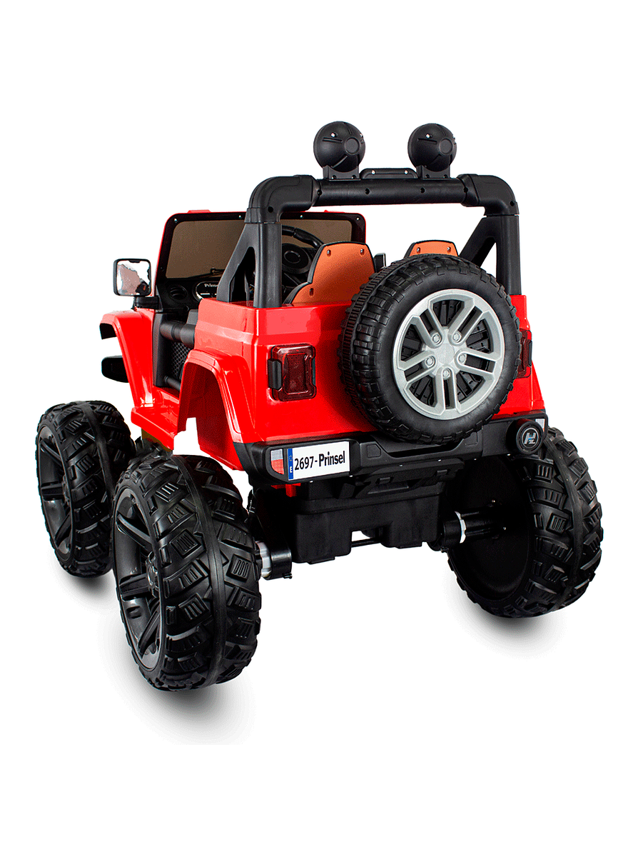 Vehículo Monster Eva Dlx Red Flames 12V 3