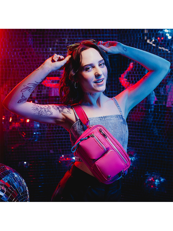 Cartera Bandolera Hazel 3XT Rosada 7