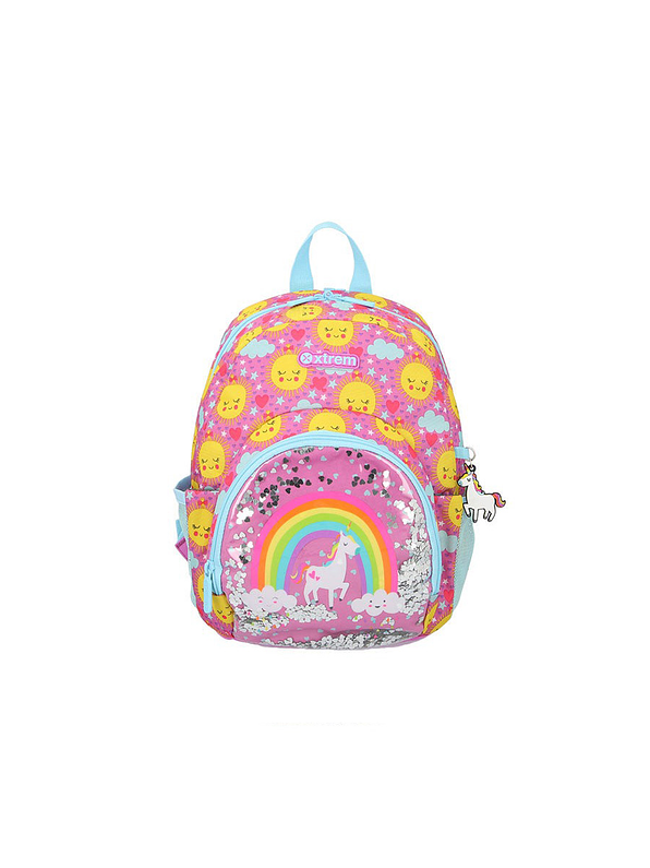 Morral Escolar Power Unicornio 311 Rosado 1