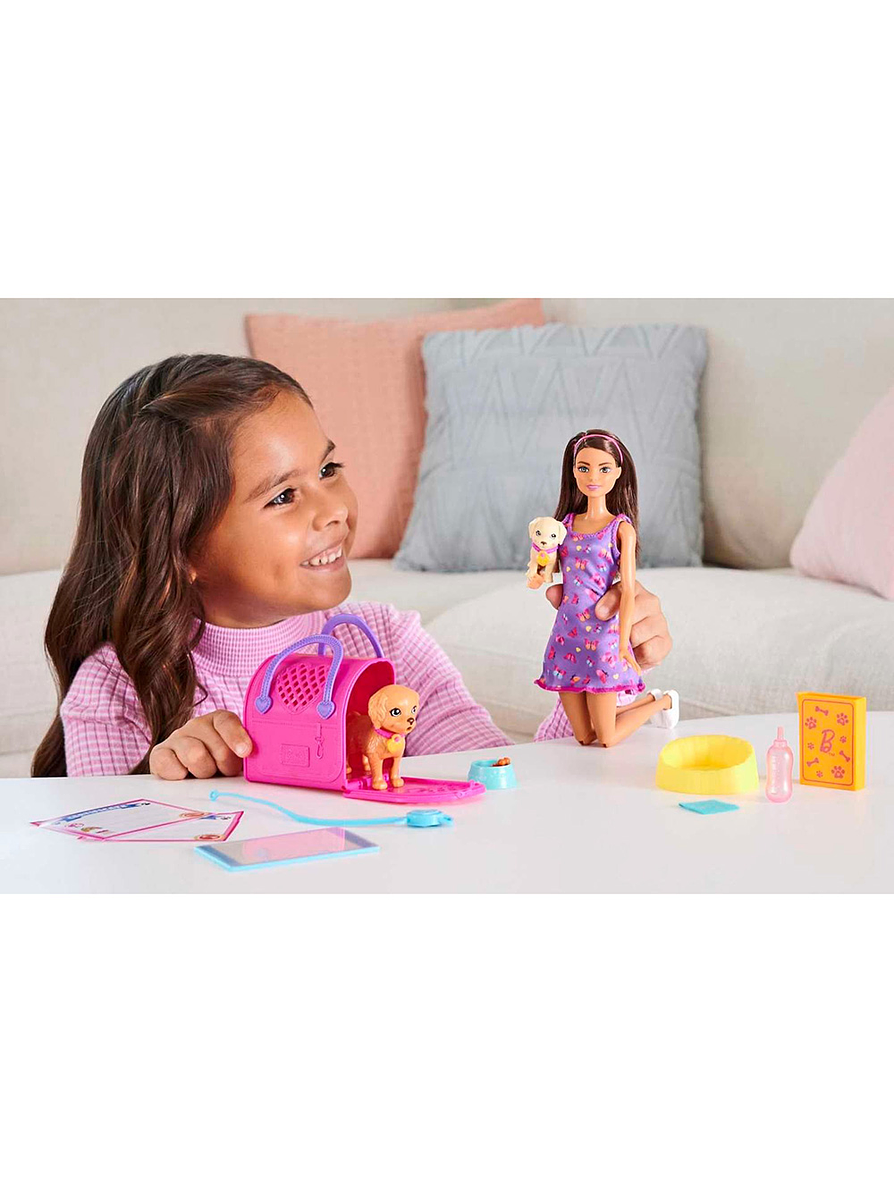 Barbie Set De Juego Adopta Un Perrito  3