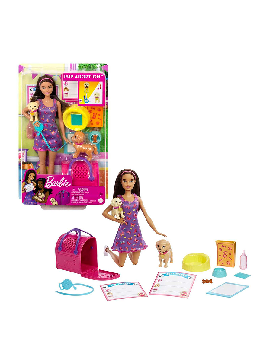Barbie Set De Juego Adopta Un Perrito  2