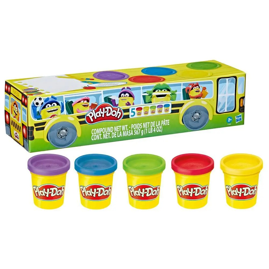 Play-Doh De Vuelta A La Escuela Pack X 5 Unidades 1