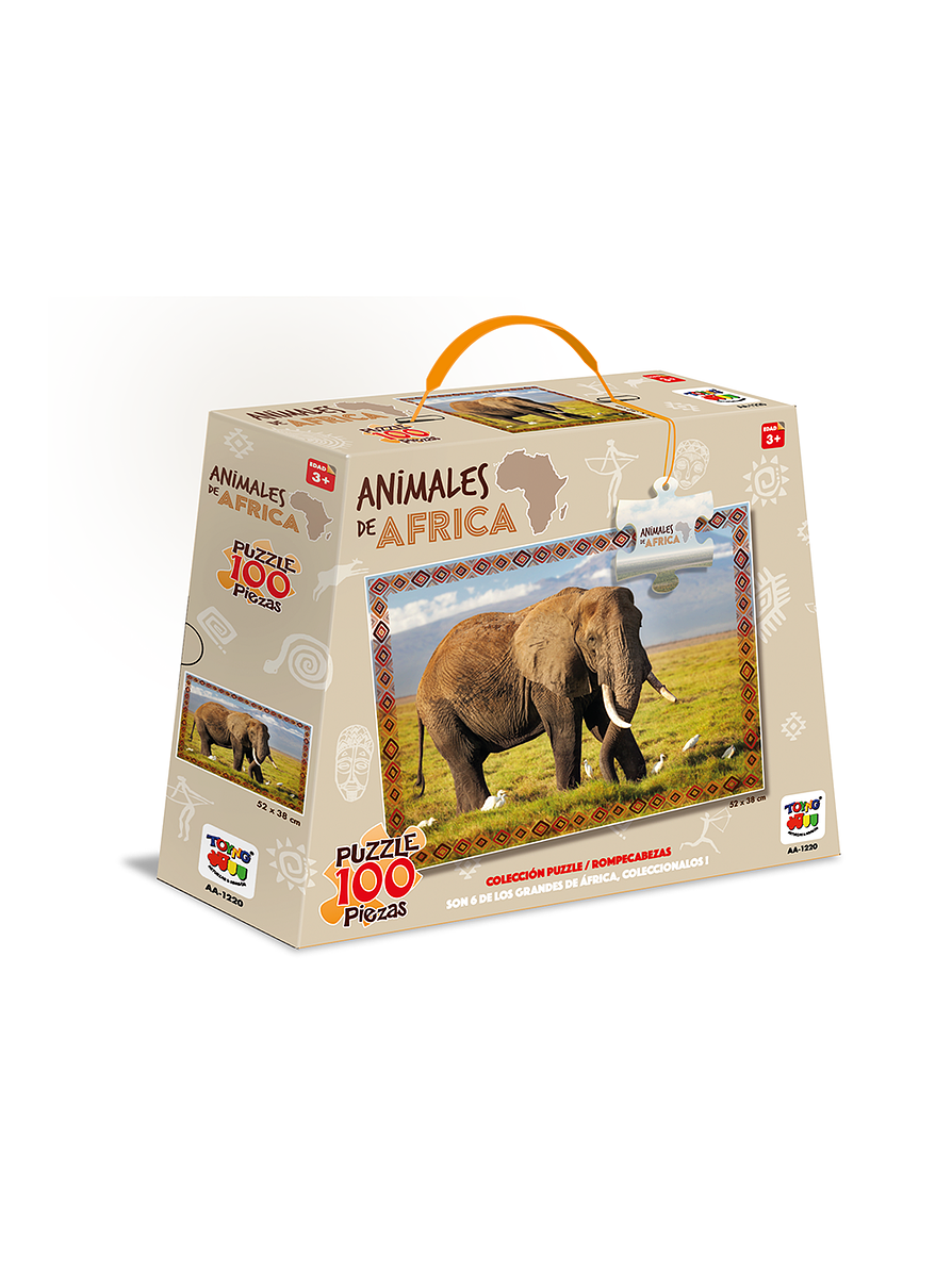 Rompecabezas X 100 Piezas Animales De África  5
