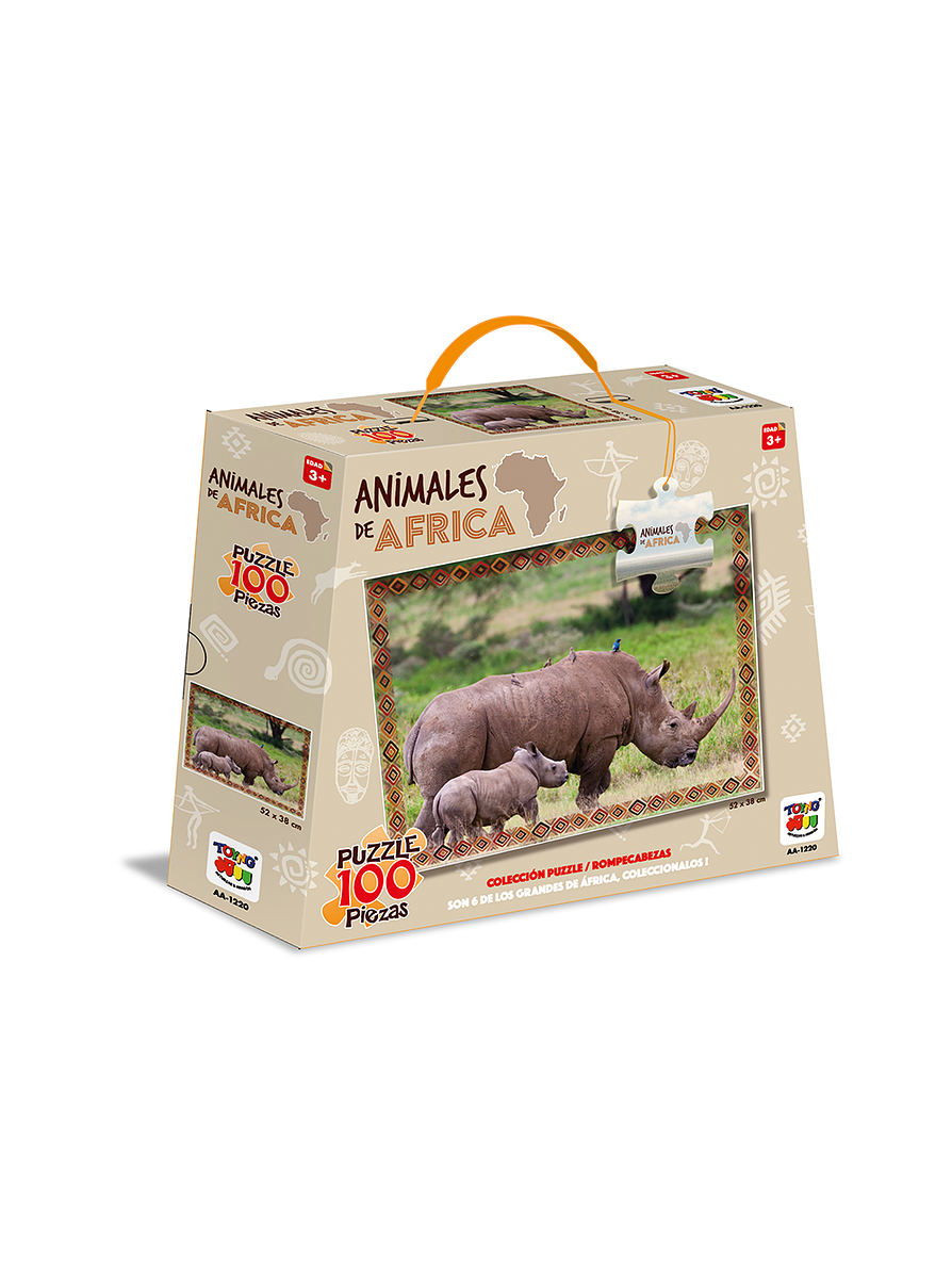 Rompecabezas X 100 Piezas Animales De África  1