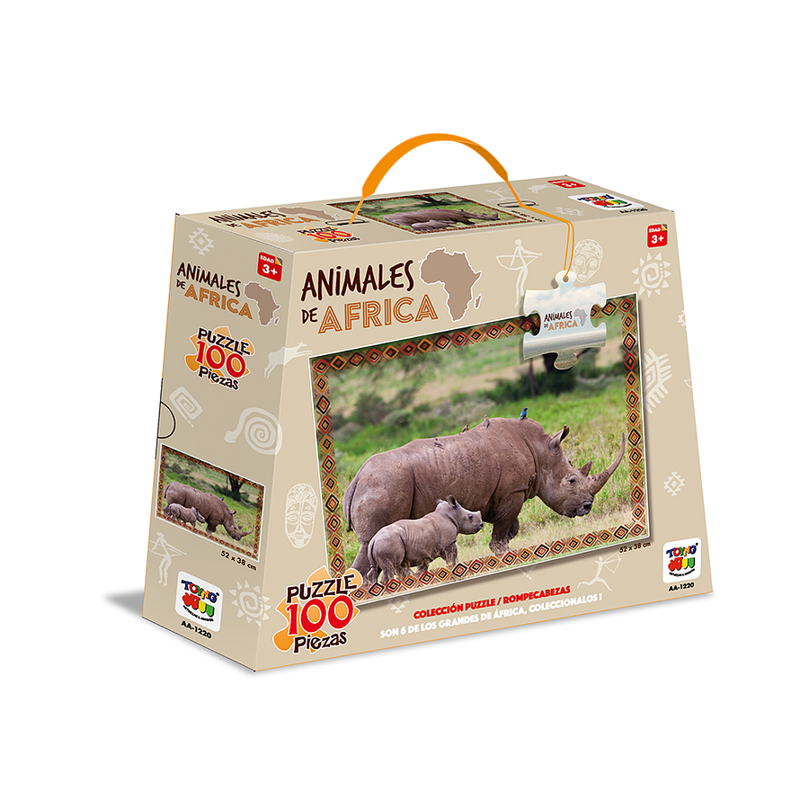 Rompecabezas X 100 Piezas Animales De África  1