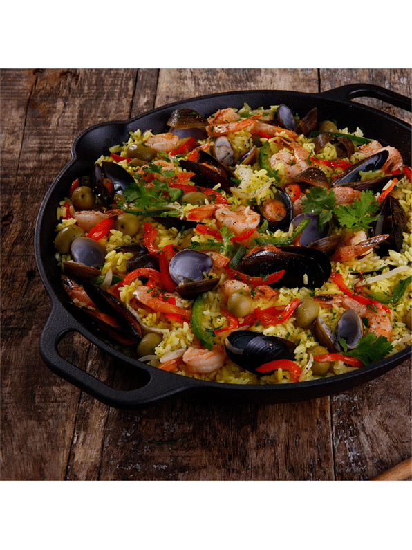 Sartén Paellera 33 Cms Esmaltado 3