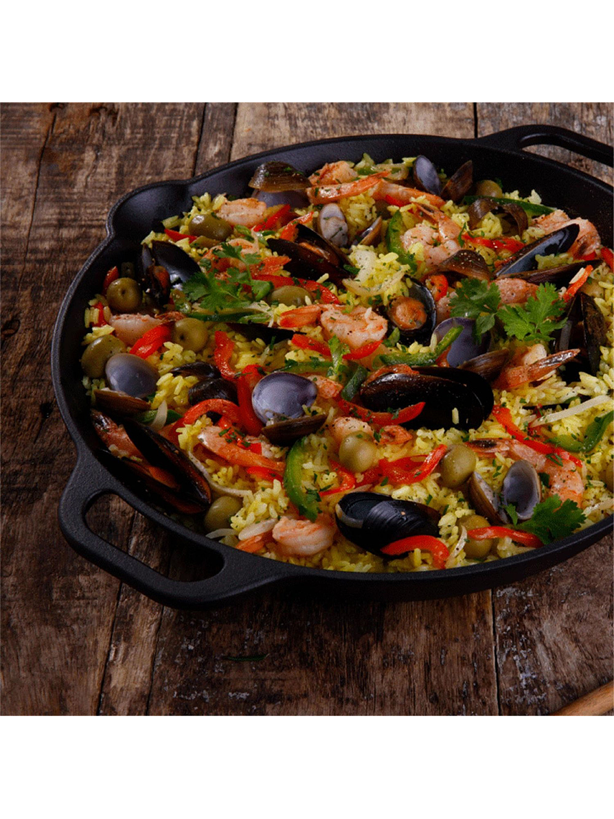 Sartén Paellera 33 Cms Esmaltado 3