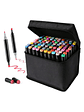 Estuche Marcadores Doble Punta X 80 Unidades Grafitos - Miniatura 1